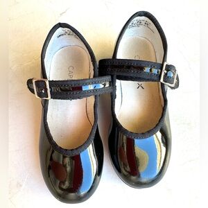🖤 Capezio Toddler 9.5W Black Patent Leather Tap Shoes